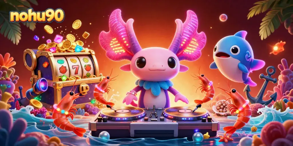 Experience the excitement of nohu90 with vibrant underwater casino fun and games