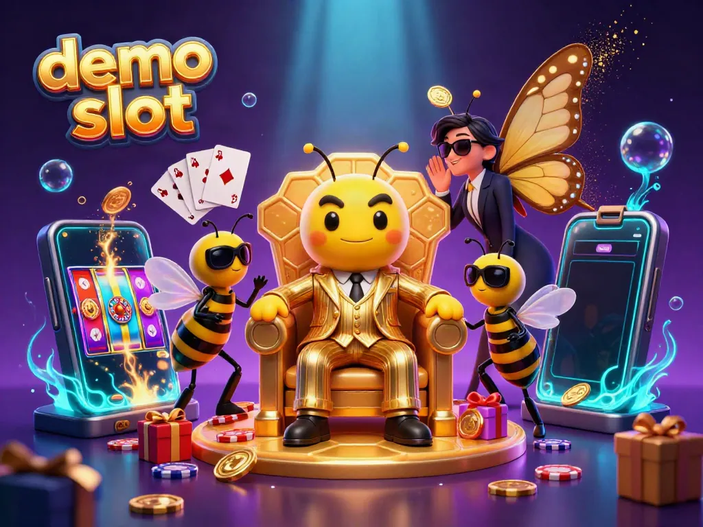 Experience engaging demo slot gameplay with vibrant bumblebee and casino elements in action.