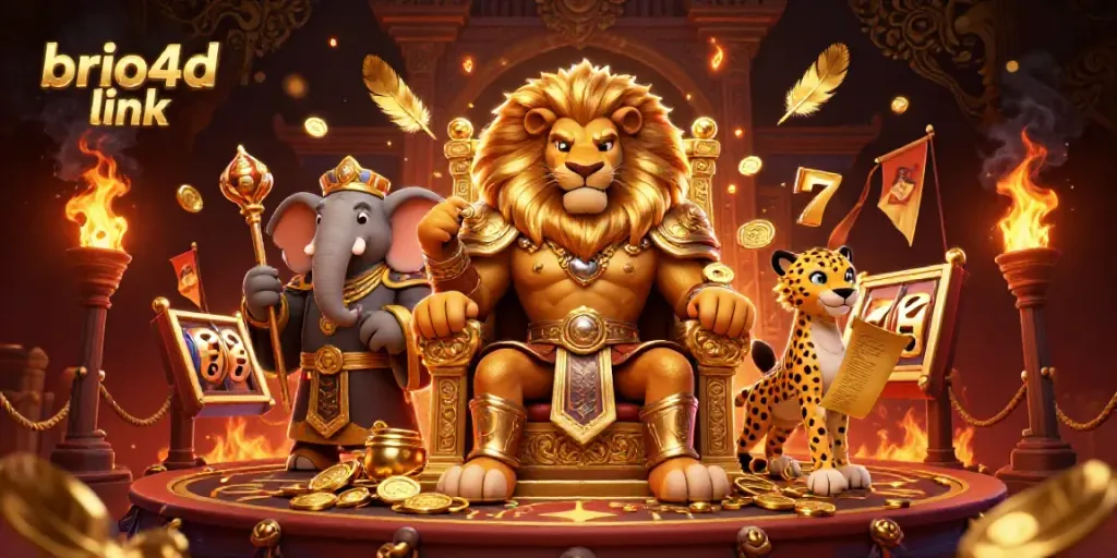 Play slots with excitement on brio4d link featuring vibrant 3D characters in a dynamic casino setting.