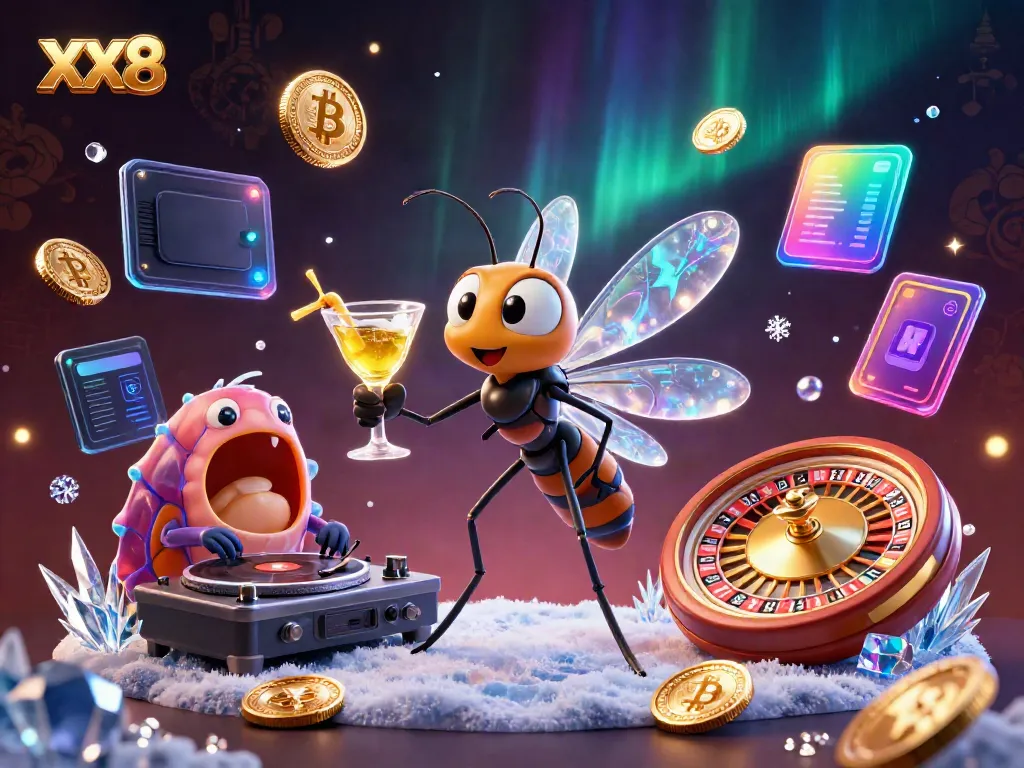 Experience the thrilling XX8 casino world with dynamic characters and vibrant gaming elements.