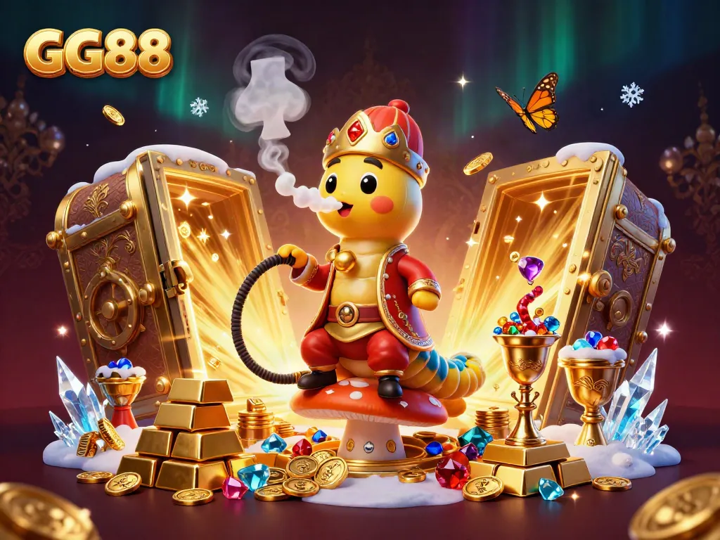 Experience exciting gaming at GG88 with vibrant casino visuals and enchanting treasures.