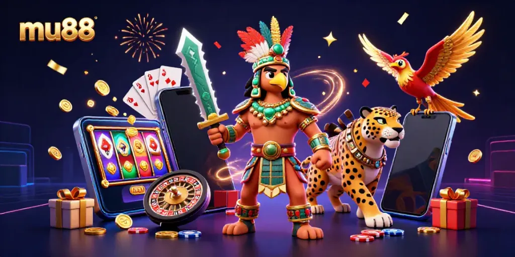 Experience excitement at mu88 with vibrant gaming scene and captivating characters.