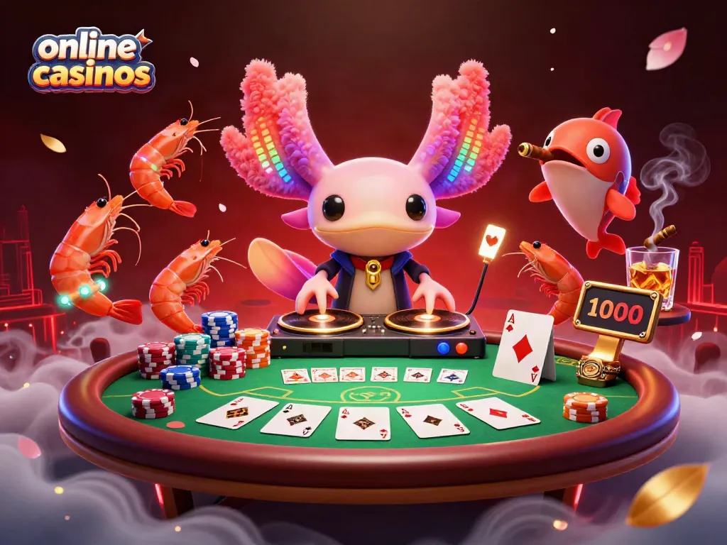Engage in thrilling online casinos with vibrant characters and dynamic gaming elements in a 3D underwater setting.